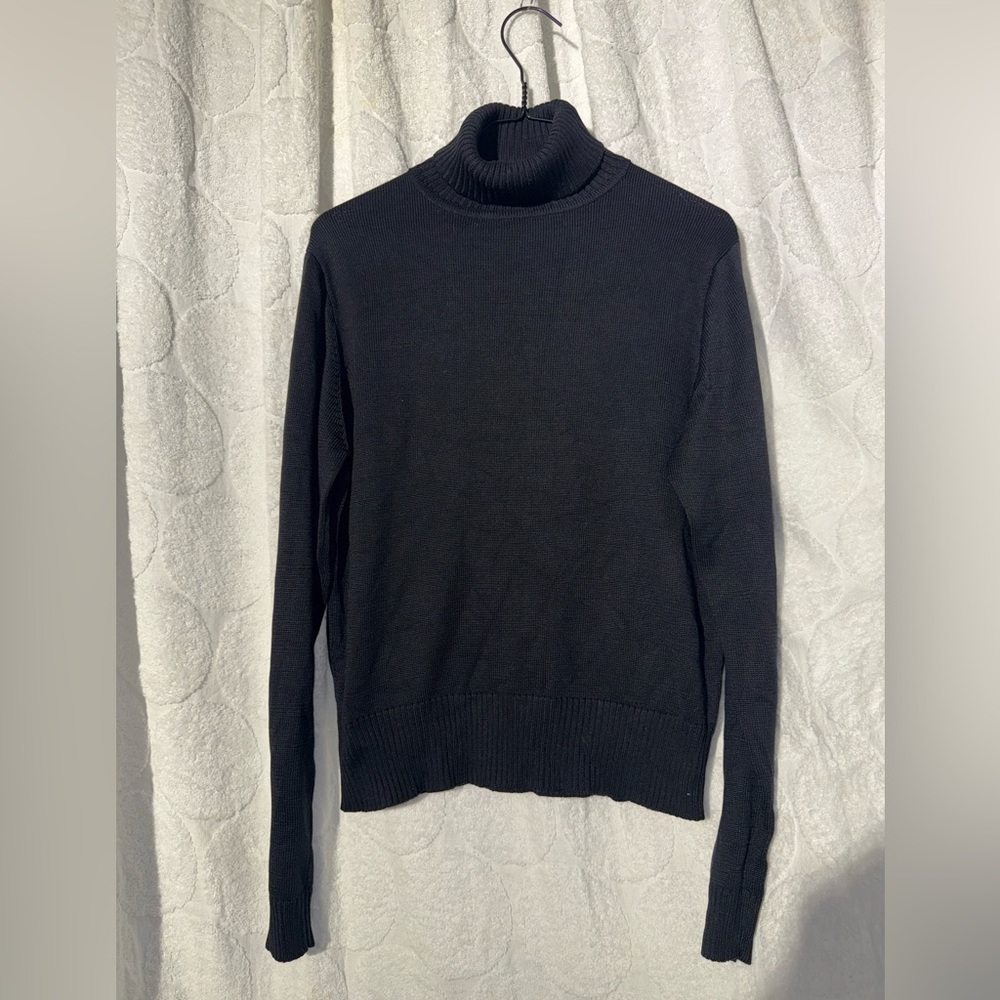 Ann Taylor Black Turtleneck Sweater